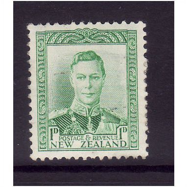 NEW ZEALAND 1941 GEORGE VI 1d GREEN SG606 FINE USED