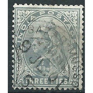 India 1900 SG112 3p Grey Fine Used ....