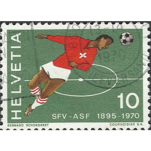 SWITZERLAND, FOOTBALL, Swiss FA 75 years, green-grey Swiss Football Association