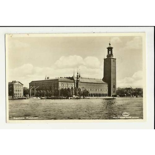 Sweden STOCKHOLM Stadshuset Postcard by Nordisk Konst (6002/367)