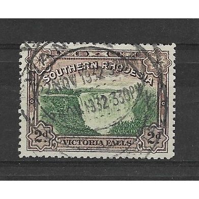 SouthernRhodesia.SG29 2d Victoria Falls.Fine Used.Nov19a