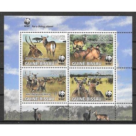 Guinéa Bissau Bloc WWF Kobus 2008 NEUF ** ( MNH )