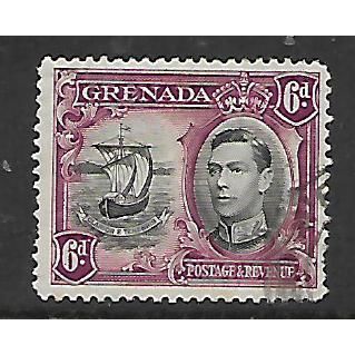 GRENADA 1938 6d BLACK AND PURPLE SG 159 FINE USED