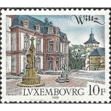 LUXEMBURG, Wiltz, brown 1988, 10F