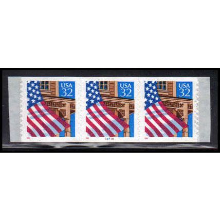 2915Cv 32c U.S. Flag Over Porch Very Fine MNH PNC 66666/3 11x12 PA3613