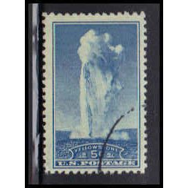 Used 744 5c Yellowstone National Park Just Clears RA2295