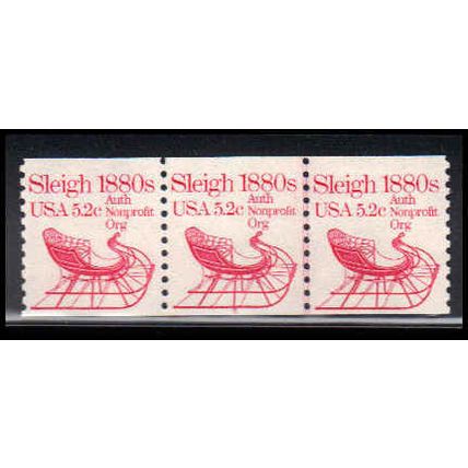 1900 5.2c Sleigh Very Fine MNH Dry Gum PNC 5/3 PA2298