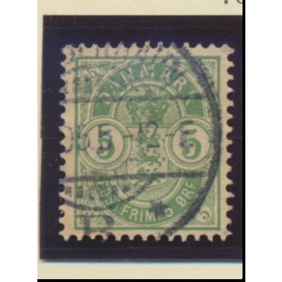 Denmark Stamp Scott #35, Used