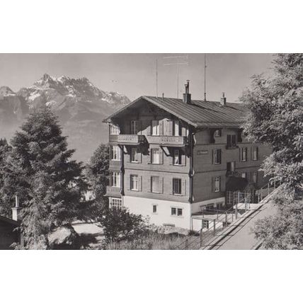 Leysin Hotel La Primevere Kat. Leysin Real Photo Postcard