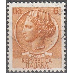 Italia 1957 Michel 985 O Cote (2006) 0.10 € Italia turrita Cachet rond