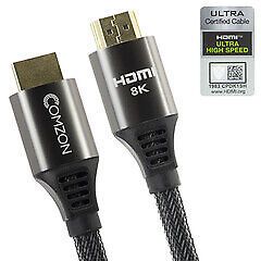 Pack of 2] Comzon® 10K/8K/4K 48Gbps Ultra-High-Speed Certified HDMI Cable, 4...