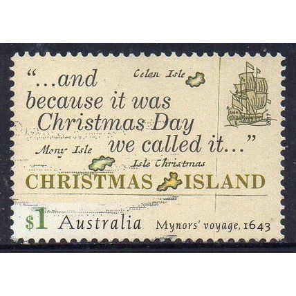 Christmas Island 2017 Early Voyages - Mynor's Voyage $1 Used