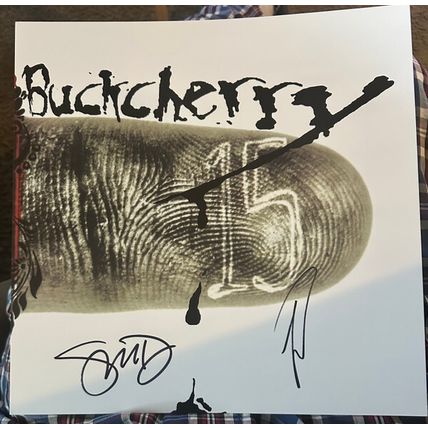 BUCKCHERRY 15 DOUBLE ALBUM CLEAR SMOKE VINYL SIGNED LTD EDITION RECORD LP