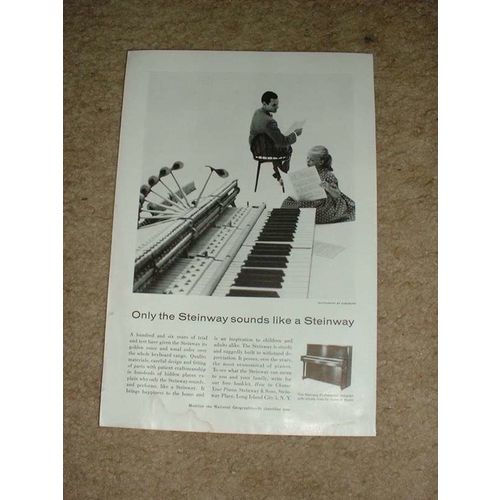 1958 Steinway Professional Piano Ad, NICE!!