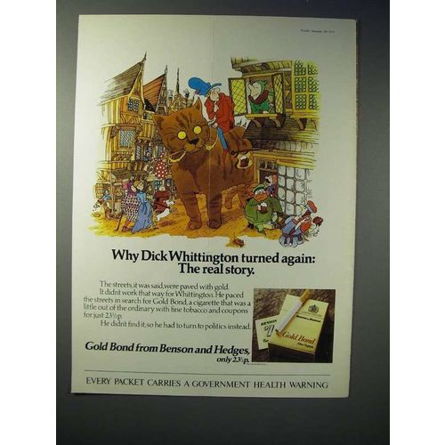 1973 Benson and Hedges Gold Bond Cigarette Ad!