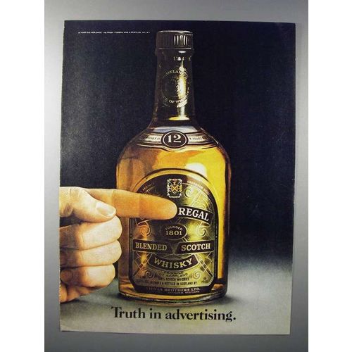 1980 Chivas Regal Scotch Ad - Truth in Advertising