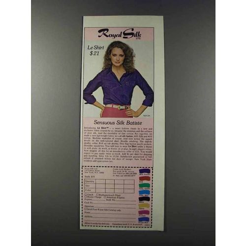 1981 Royal Silk Le Shirt Ad