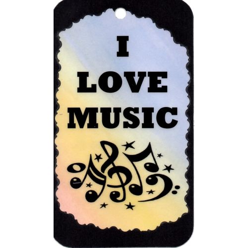 5050 I Love Music Sign Magnet Music Band Choir Gift