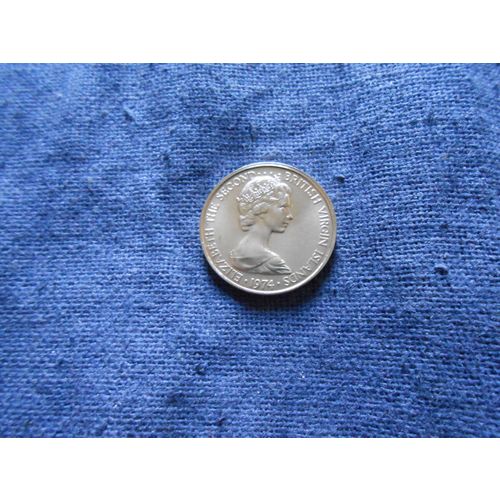 1974 BRITISH VIRGIN ISLANDS 5 CENTS COIN.