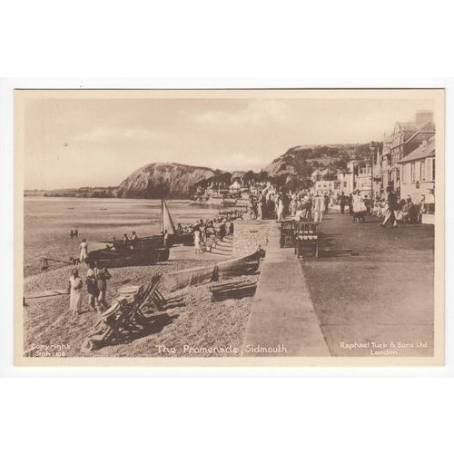 The Promenade Sidmouth Postcard Devon 108