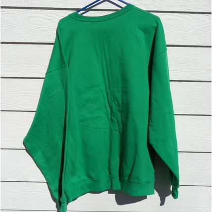 Santa Sweat Shirt2XL 54 Chest Green Santa Claus Body Naughty Beer Gift NWOT