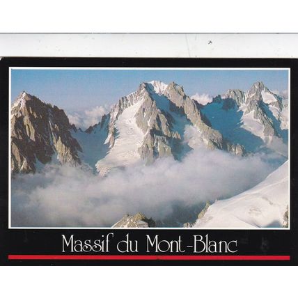 Mont Blanc Massif France Postcard used VGC