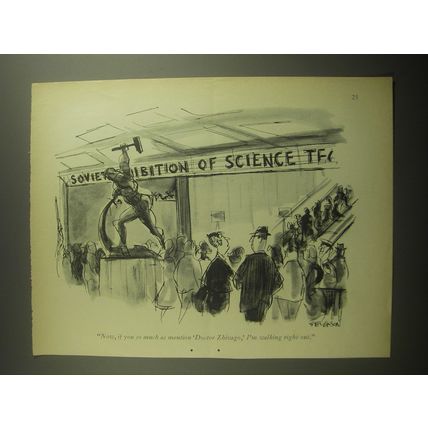1959 Cartoon by James Stevenson - Now, if you so much as mention Doctor Zhivago
