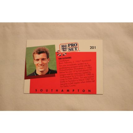 Tim Flowers 1990/91 Pro Set NO. 201