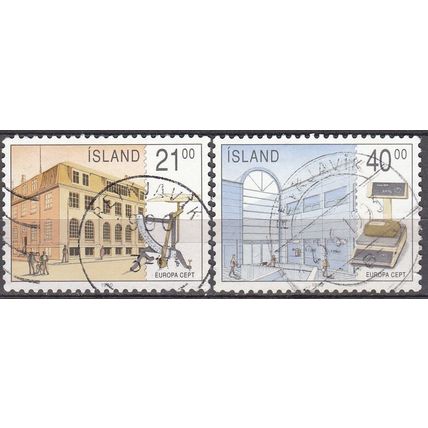 Island 1990 Michel 726 - 727 O Cote (2013) 2.50 Euro Europa CEPT Cachet rond
