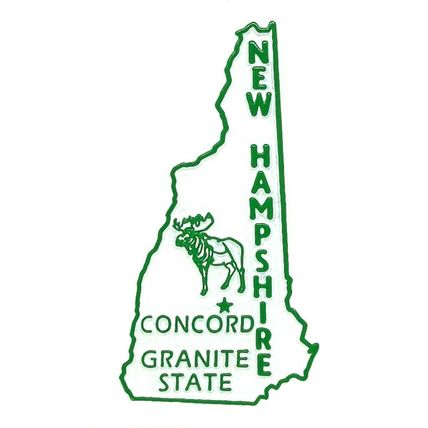 New Hampshire The Granite State Fridge Magnet