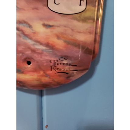 "Thomas Kinkade Summer Farm" - Retro Large Metal Thermometer - Indoor/Outdoor