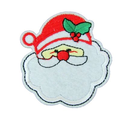 Santa Iron On Patch Christmas Kids Badge Motif Applique Trimming Patches P562
