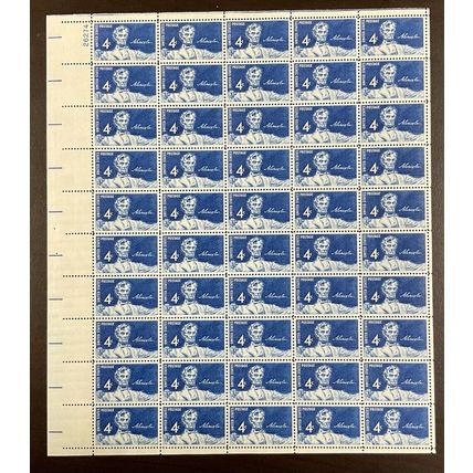 1116, MNH 4¢ Lincoln - Complete Sheet of 50 Stamps - Stuart Katz