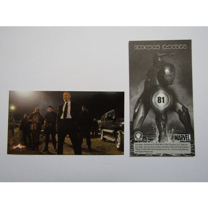 Marvel - Iron Man The Movie 2008 - Preziosi Sticker Drop-down Choice (e18)