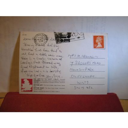 ENGLISH THATCH. multiview used postcard by John Hinde 1991 pm =