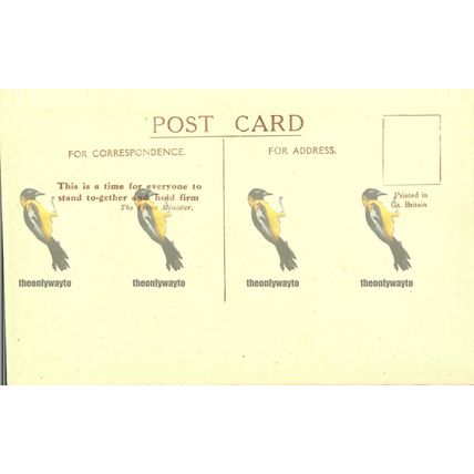 Upton, Bude, Cornwall, 27154 Wartime PM Message Postcard, 1940s