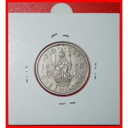 Ⰶ SCOTTISH 1949-1951~NO INDIA:GREAT BRITAIN★1 SHILLING 1950★LOW START★NO RESERVE
