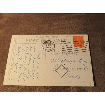 1940s Postcard - Babbacombe Down, Torquay - Devon - Artist A97