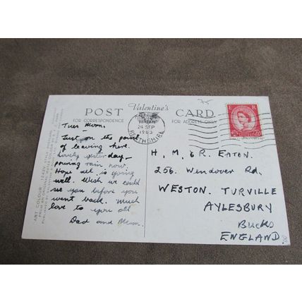 Valentines Postcard - Crieff from Knock Mary Perthshire - Artist BFC Parr A2042