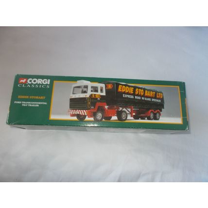 CORGI EDDIE STOBART FORD TRANSCONTINENTAL TILT TRAILER (09/01) SEE DESCRIPTION