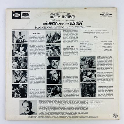 Alex North – The Agony And The Ecstasy Vinyl LP Record Album MAS-2427