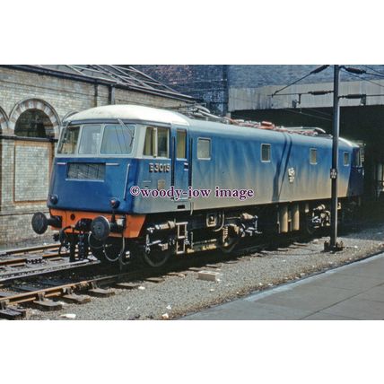 pu3188 - Railway Engine No.E3015, at Crewe Station - print 6x4