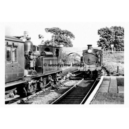 pt7085 - Isle of Wight Railway Steam Train 29 & 30 at Ningwood - print 6x4
