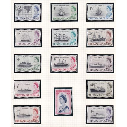 Tristan da Cunha QEII 1965-67 Part Set to 10s SG71/84 Mint MNH