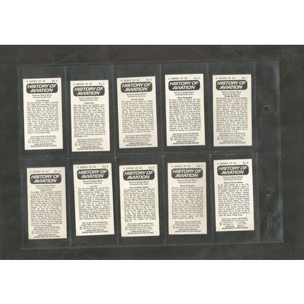Brooke Bond History of Aviation 1972 Full set in sleeves plus empty album