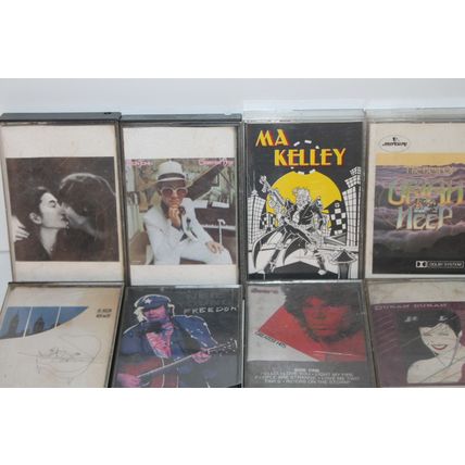 Lot of 22 Cassette Tapes 80's Rock Pop The Doors Uriah Heep Whitesnake Duran VTG