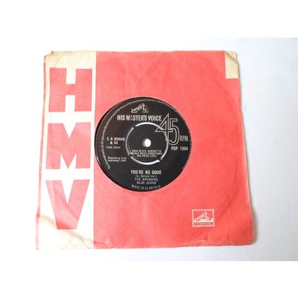 7" 1964. SWINGING BLUE JEANS, YOU'RE NO GOOD. HMV POP1304. EXCELLENT.
