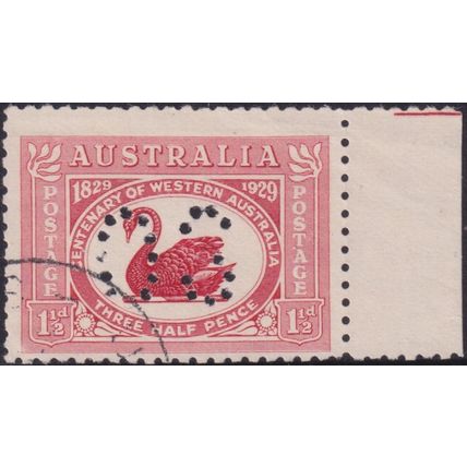 Australia 1929 1½d WA Centenary Perf OS CTO