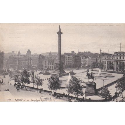 EC916 LONDON -TRAFALGAR SQUARE . LL PRINTED POSTCARD