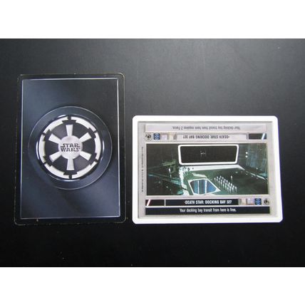 Star Wars 1995 Premiere Decipher CCG W/B Card Death Star: Docking Bay 327 DS